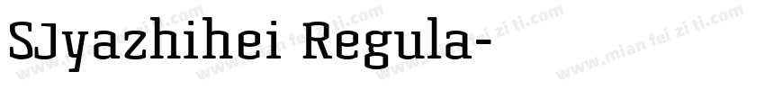 SJyazhihei Regula字体转换
